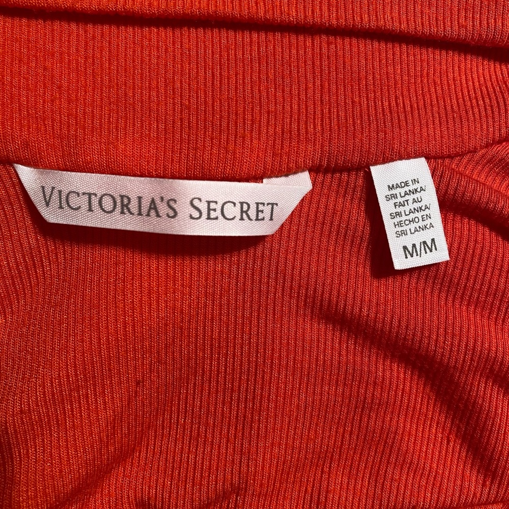 Victoria’s Secret orange/red knit dress with low cut back size Medium - Picture 6 of 7
